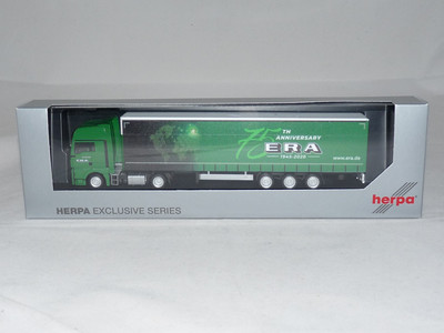 herpa 955751 MAN TGX XXL Jumbogardinenplanensattelzug 75 Jahre ERA 1:87 NEU +...