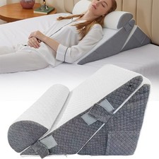 10-In-1 Memory Foam Bed Wedge Pillow – Sleeping Back Support Cushion