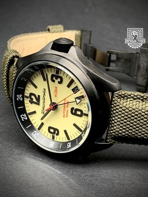Vostok Komandirskie K34 Natillas 476773 GMT Full lumen New Sent from Barcelona