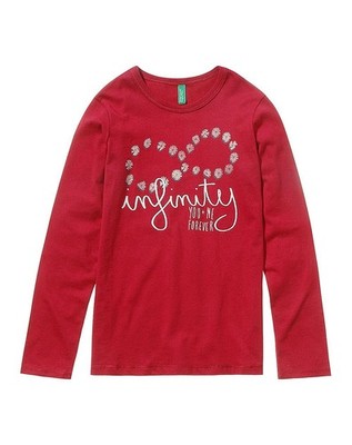 Benetton Jungen Hemd Rosso 93g Größe