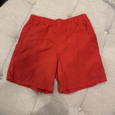 Columbia PFG Backcast Shorts in Red Boys Omni-Shade Utility Fishing Youth large