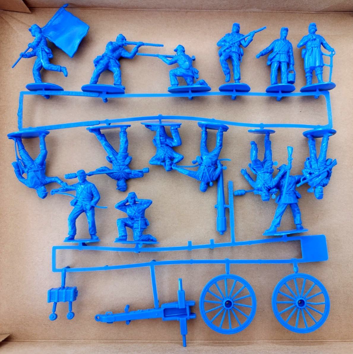 TOY SOLDIERS 1/32 - AMERICAN CIVIL WAR UNION INFANTRY + ARTILLERY - Rare SPRUES
