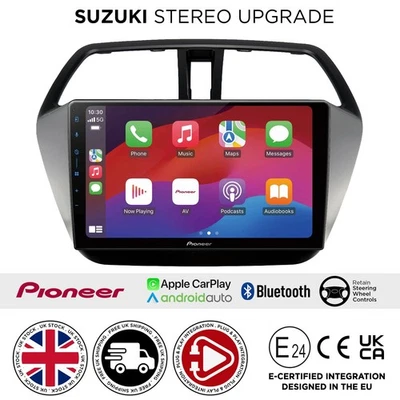 Pioneer 9"CarStereo upgrade Suzuki SX4/S Cross 13-22 CarPlay Android Auto F9SZ4P - Image 1 of 4