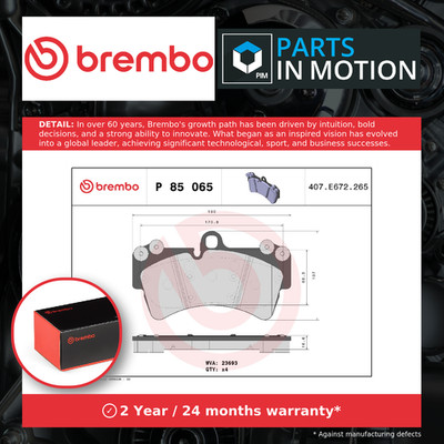 Brake Pads Set fits AUDI Q7 4L 3.0D Front 06 to 15 Brembo 4L0698151C 7L0698151A