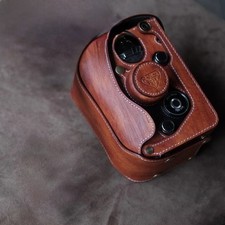 Genuine LeatherCowhide Bag Body Half Case For Rollei 3.5F Rolleiflex 2.8F Camera