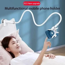 Mobile Phone Stand Lazy Bedside Holder Long Arm Clip Desktop Cantilever Support
