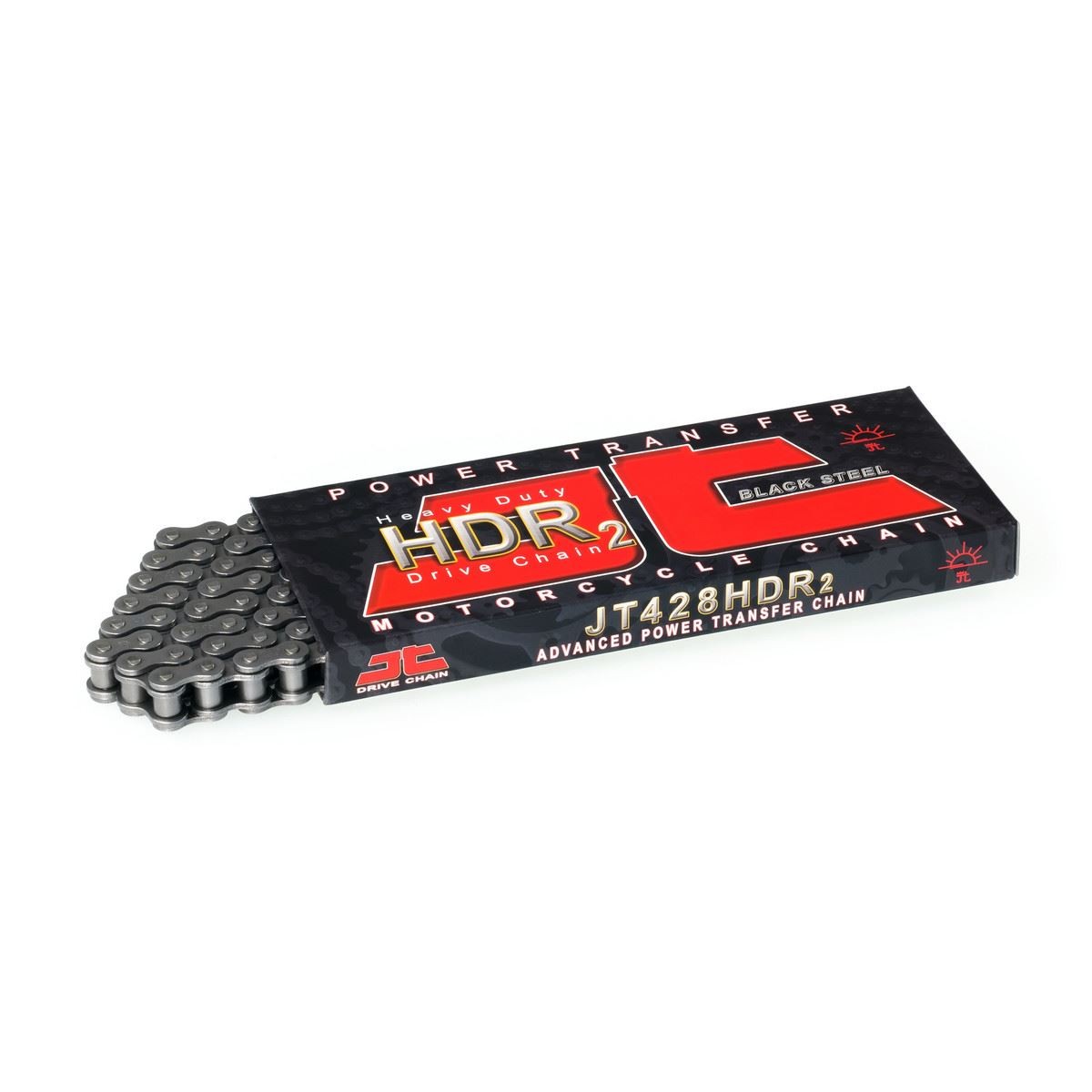 JT HDR Heavy Duty Chain Black 428-104 Honda CL125 1973 - 1974