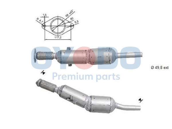 Oyodo DPF RußPartikelfilter Dieselpartikelfilter 20N0016-OYO FüR Renault Megane-image