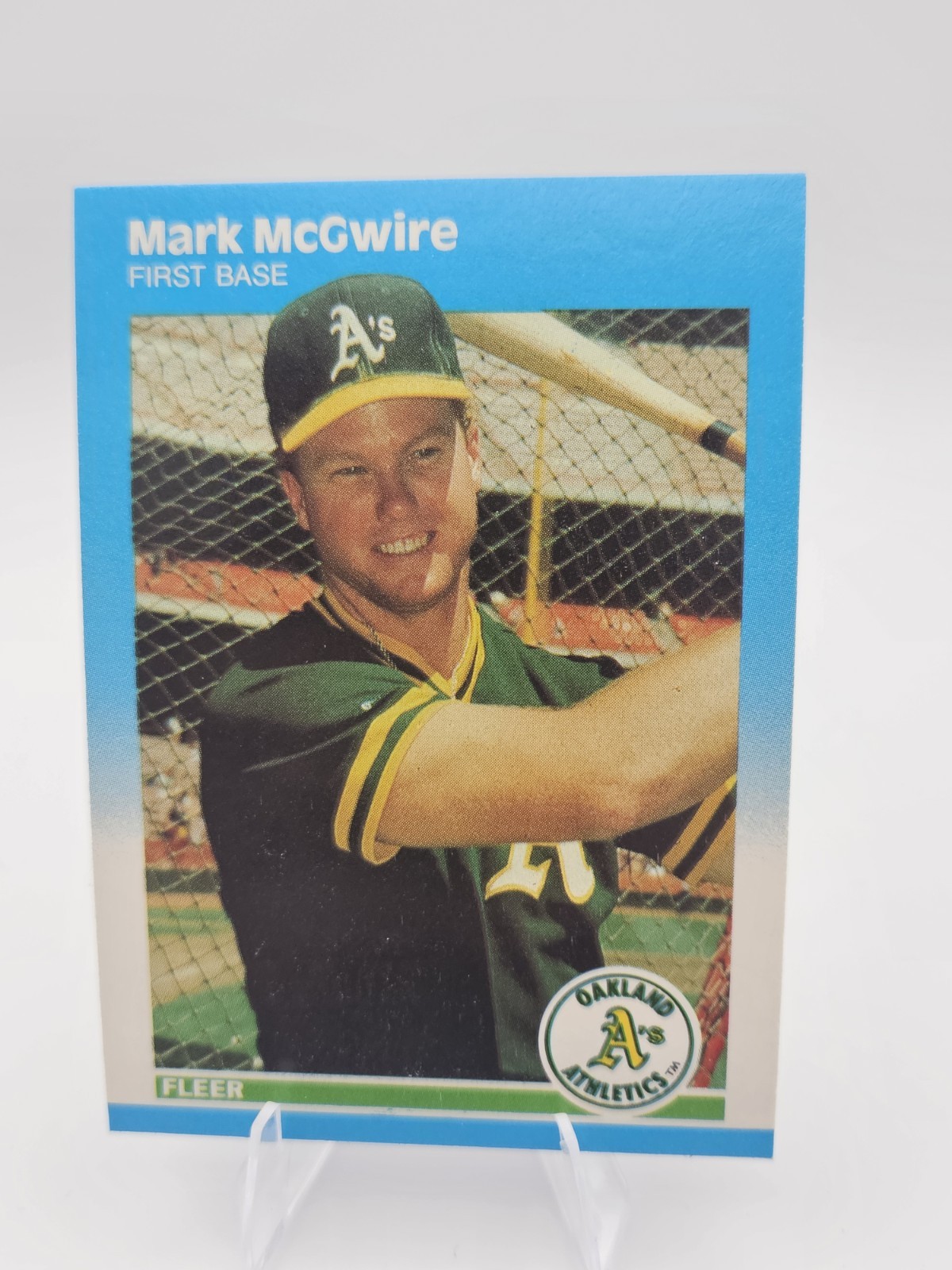 1987 Fleer Update Mark McGwire Rookie Card U-76
