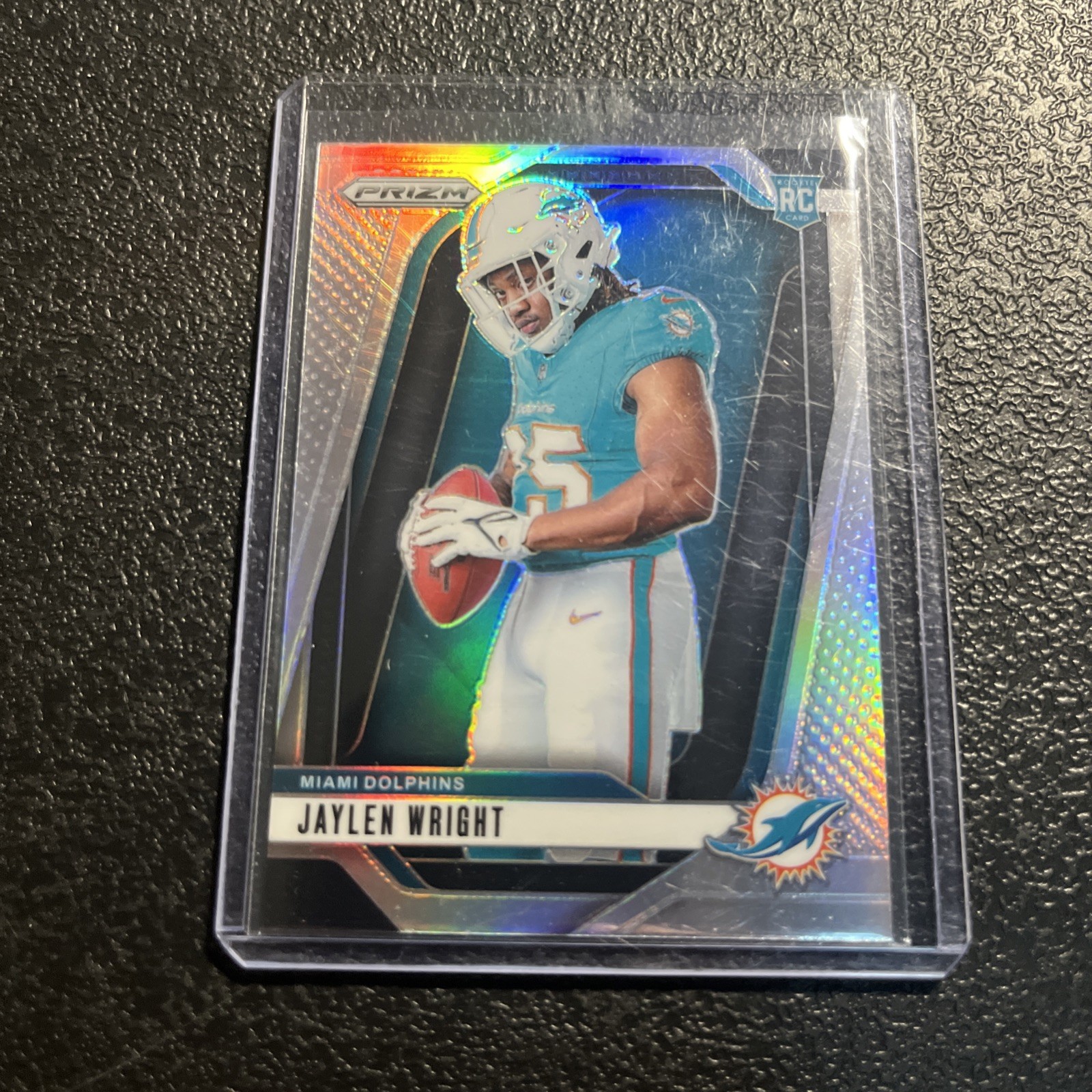 2024 Panini Prizm Jaylen Wright #18 Silver Prizm Variation Rookie RC Dolphins