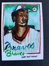 2021 Topps X Spotlight 70, GARY MATTHEWS, #24, Atlanta Braves by Andy Friedman