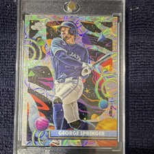 Topps 2025 Cosmic Chrome George Springer #85 Toronto Blue Jays Parallel