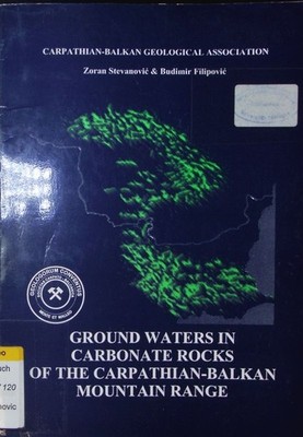 Ground Waters in Carbonate Rocks of the Carpathian-Balkan Mountain Range. Stevan