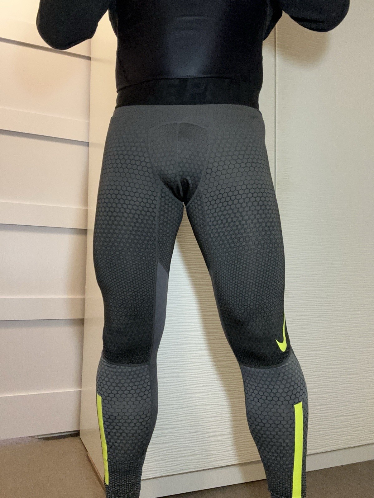 Nike Pro Hyperwarm Hexodome Compression Tights Me… - image 10