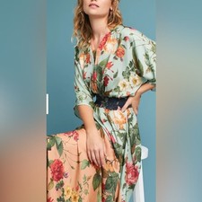 Farm Rio Marilla Maxi floral boho, cottagecore, fairycore dress. Size XS.