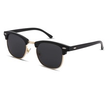 Classic Semi-Rimless Polarized Sunglasses for Women Men