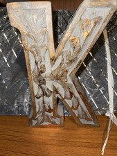 Wood Letter K