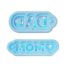 MOM DAD Mirror Mold DIY Pendant Crafting Mould for Father and Mother s Day Gift