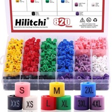 Hanger Markers Color Coded Garment Clothing Hanger Size Markers Assortment Ki...
