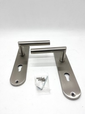 Alpertec 28015500 Edelstahl Conte-LS Renovierungsgarnitur für Zimmertüren Drücke