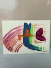 ATC ACEO Original Acrylic Abstract Signed A Fish Named Wanda 2.5x3.5 OOAK Art — photo 2