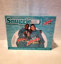 NIB Mountain Dew Baja Blast Snuggie Fleece Blanket With Sleeves