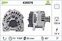 Lichtmaschine FÜR Opel Movano B Pritsche/Fahrgestell (X62) - Valeo 439576