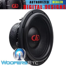DD AUDIO SL712-D4 12" SLIM SHALLOW 1000W RMS DUAL 4-OHM SUBWOOFER BASS SPEAKER