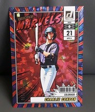 2025 Panini Donruss - Diamond Marvels Charlie Condon #7 Red Ice 99/149 (RC)