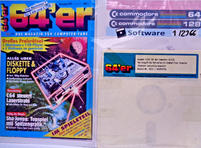 COMMODORE 64/128 -- 64's ISSUE 11/91 (MARKET & TECH - FLOPPY DISK TO BOOKLET)