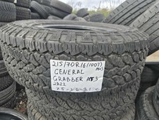 1 X 215 70 16 (100T)  General Grabber AT3 (7-8mm) Part Worn Tyre