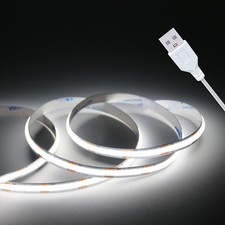 Led Strip Lights, 5V USB LED Lighting COB Short Light 3.28FT/6500K