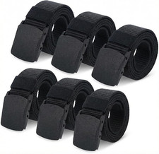 6 Pack Tactical Belt for Men Metal Free