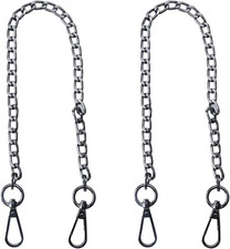 2 Pcs Metal Bag Chain Strap 15.7 Inch Long Purse Strap Extender Bag