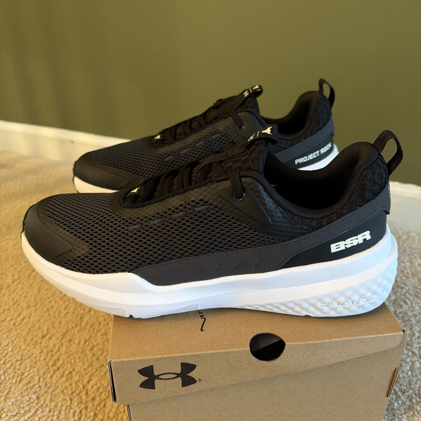Under Armour UA Project Rock BSR 5 Black Training Shoes Men's SZ 10 Sold Out New image 8