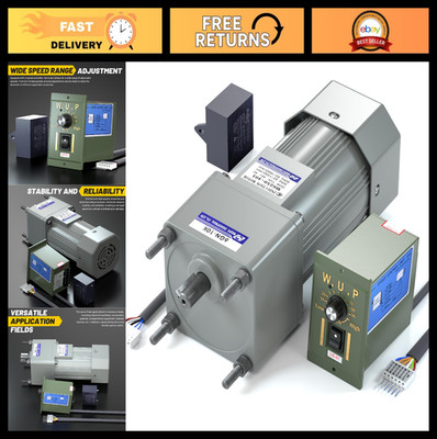 High Torque 250W AC Motor & Speed Controller, Variable Reversible Gearbox 110V