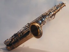 Vintage Italian Alto Saxophone broken. Engraved "Gaylord," case included