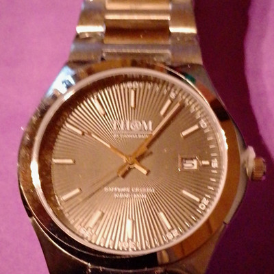 THOM by Thomas Rath Herren Quarz Uhr Edelstahl silber 40mm Datum Saphir 100m