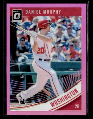 2018 Donruss Optic #159 Daniel Murphy Pink Card Washington Nationals