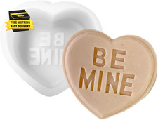 Heart Alphabet Letter Silicone Candle Molds, DIY Casting Epoxy Letter Molds for