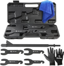 Eleon Pneumatic Fan Clutch Removal Tool Kit - 8PCS Powder Coated Black 