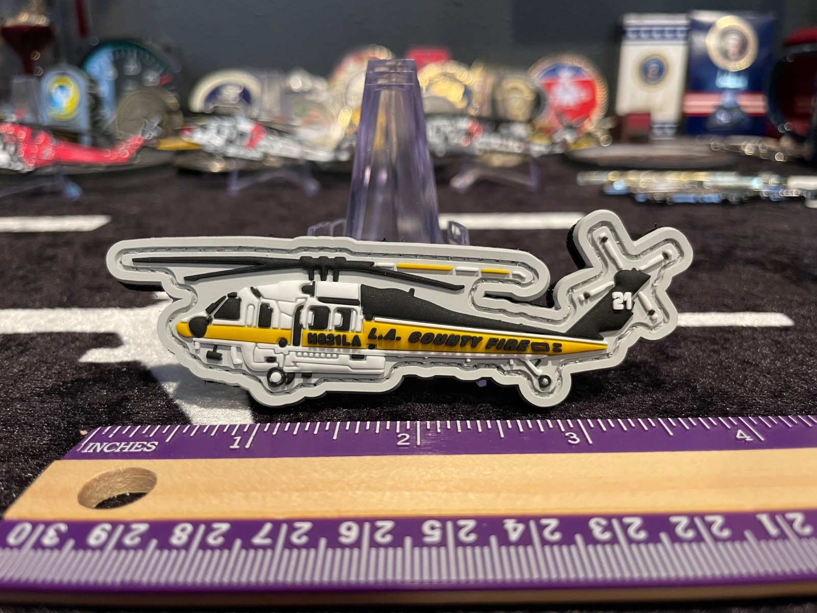 Los Angeles County Fire helicopter firehawk patch