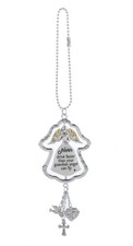 Ganz Silver Guardian Angel Car Charm  Never Drive Faster Than Your
