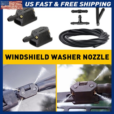 #ad #ad Universal Washer Windshield 2M Hole For Mostly Nozzle Washer Pump Windscreen Jet $10.44
