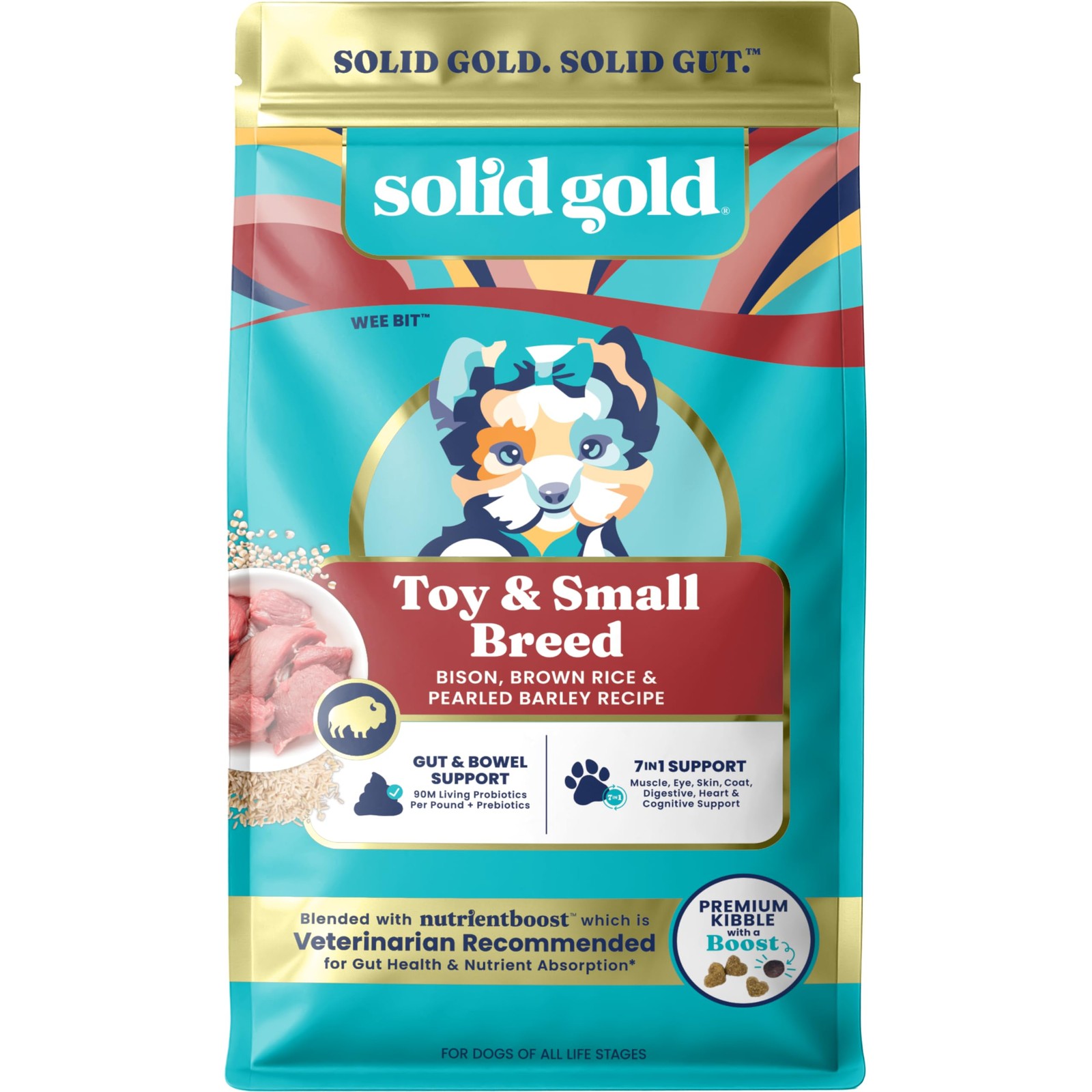 Dry Small Bites &ndash; Bison & Healthy Whole Grain Dogf...