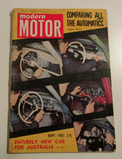 Modern Motor Sept 1961 - COMPARING AUTOMATICS    - BUY IT NOW  #3
