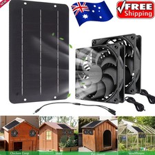 Solar Panel Fan Powered Fan 40W Waterproof Exhaust Fan For Camping Greenhouse
