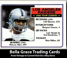 1983 Topps Marcus Allen #293 Los Angeles Raiders NFL Football
