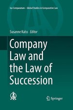 Company Law and the Law of Succession by Susanne Kalss (English) Paperback Book