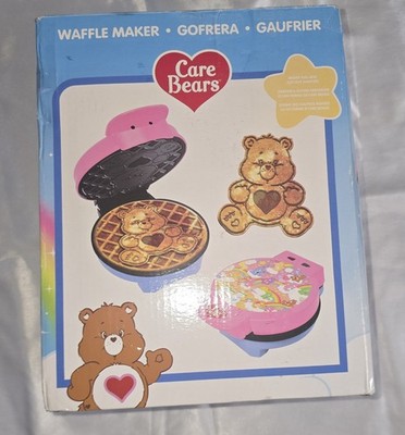 Care Bears Waffle Maker Round or Bear Shape Kitchen Baking Breakfast MIB NEW